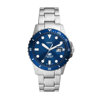 Fossil Fossil Blue Dive Three-Hand Date Stainless Steel Watch FS6029