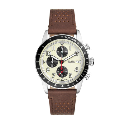 Fossil Sport Tourer Chronograph Brown Leather Watch FS6042