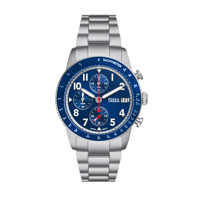 Fossil Sport Tourer Chronograph Stainless Steel Watch FS6047