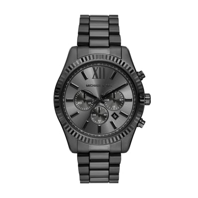 Michael Kors Lexington Chronograph Black Stainless Steel Watch MK9154