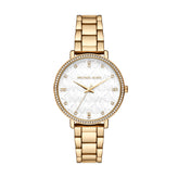 Michael Kors Pyper Three-Hand Gold-Tone Alloy Watch MK4666