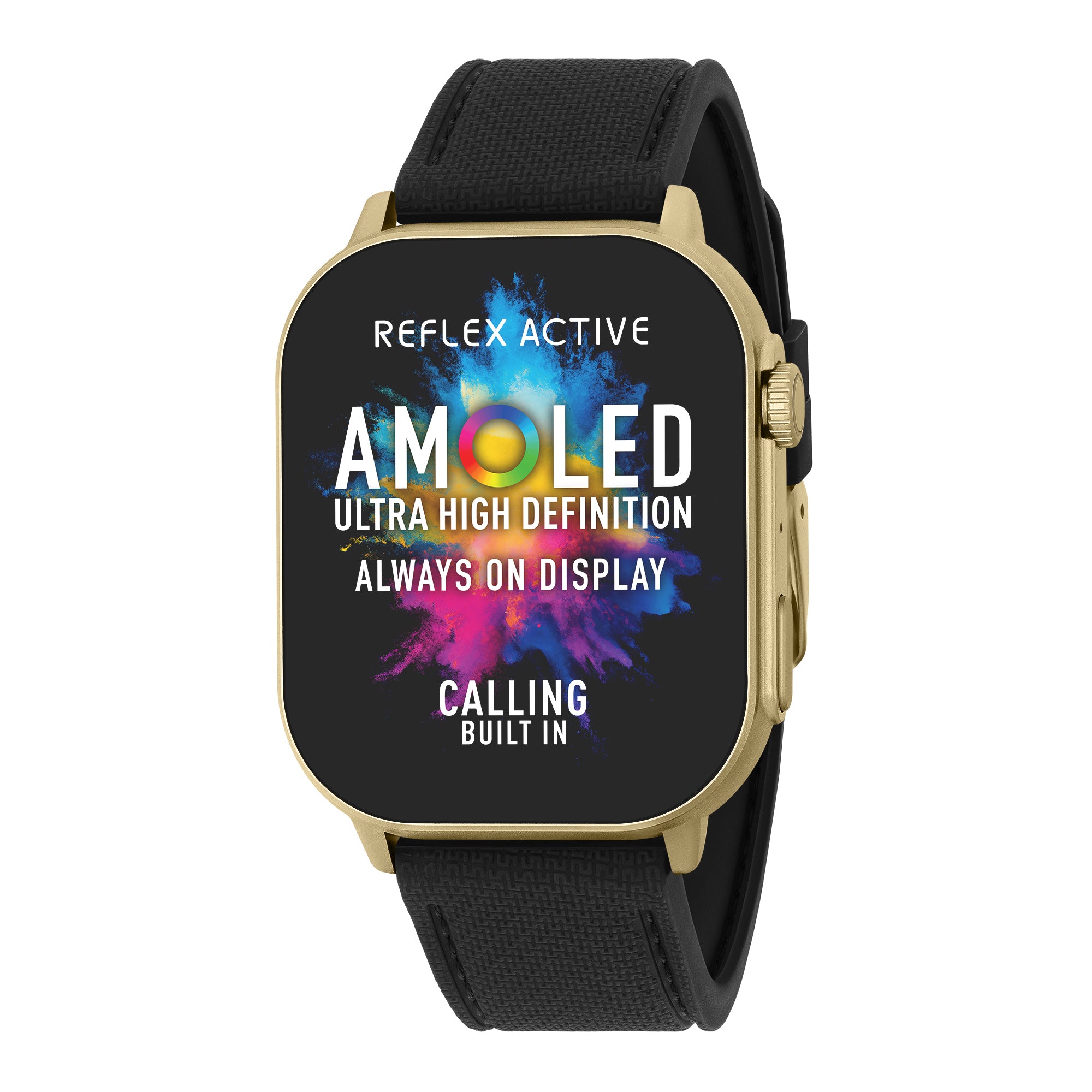 Reflex Active Series 29 Amoled Black Smart Watch RA29-2184