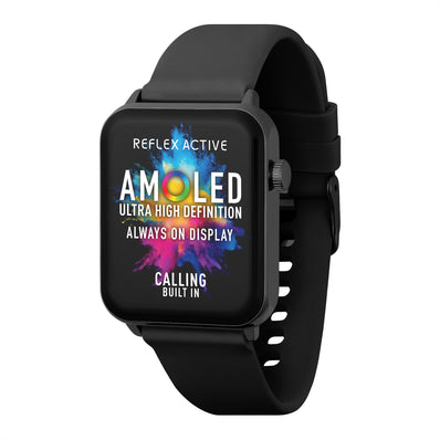 Reflex Active Series 30 Amoled Black Smart Watch RA30-2186