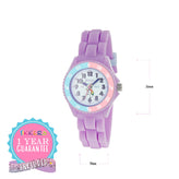 Tikkers Time Teacher Purple Unicorn Watch TK0147