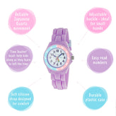 Tikkers Time Teacher Purple Unicorn Watch TK0147