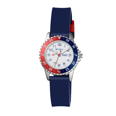 Tikkers Time Teacher Blue and Red Watch TK0140