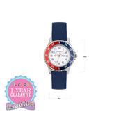 Tikkers Time Teacher Blue and Red Watch TK0140