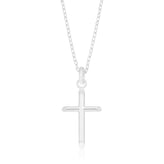 Sterling Silver 25x17mm Polished Cross Pendant