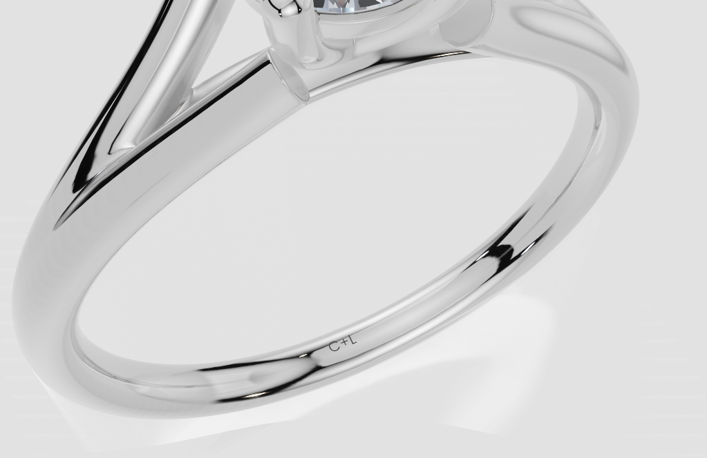 9ct White Gold Round Cut 0.50 Carat of  Diamond Ring