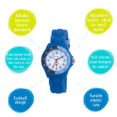 Tikkers Time Teacher Silicone Soccer Watch TK0002