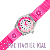 Tikkers Time Teacher Canvas Flower Watch TK0119