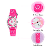 Tikkers Time Teacher Canvas Flower Watch TK0119