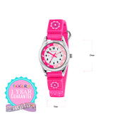 Tikkers Time Teacher Canvas Flower Watch TK0119