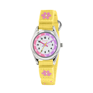 Tikkers Time Teacher Canvas Floral Watch TK0155