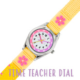 Tikkers Time Teacher Canvas Floral Watch TK0155