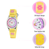 Tikkers Time Teacher Canvas Floral Watch TK0155