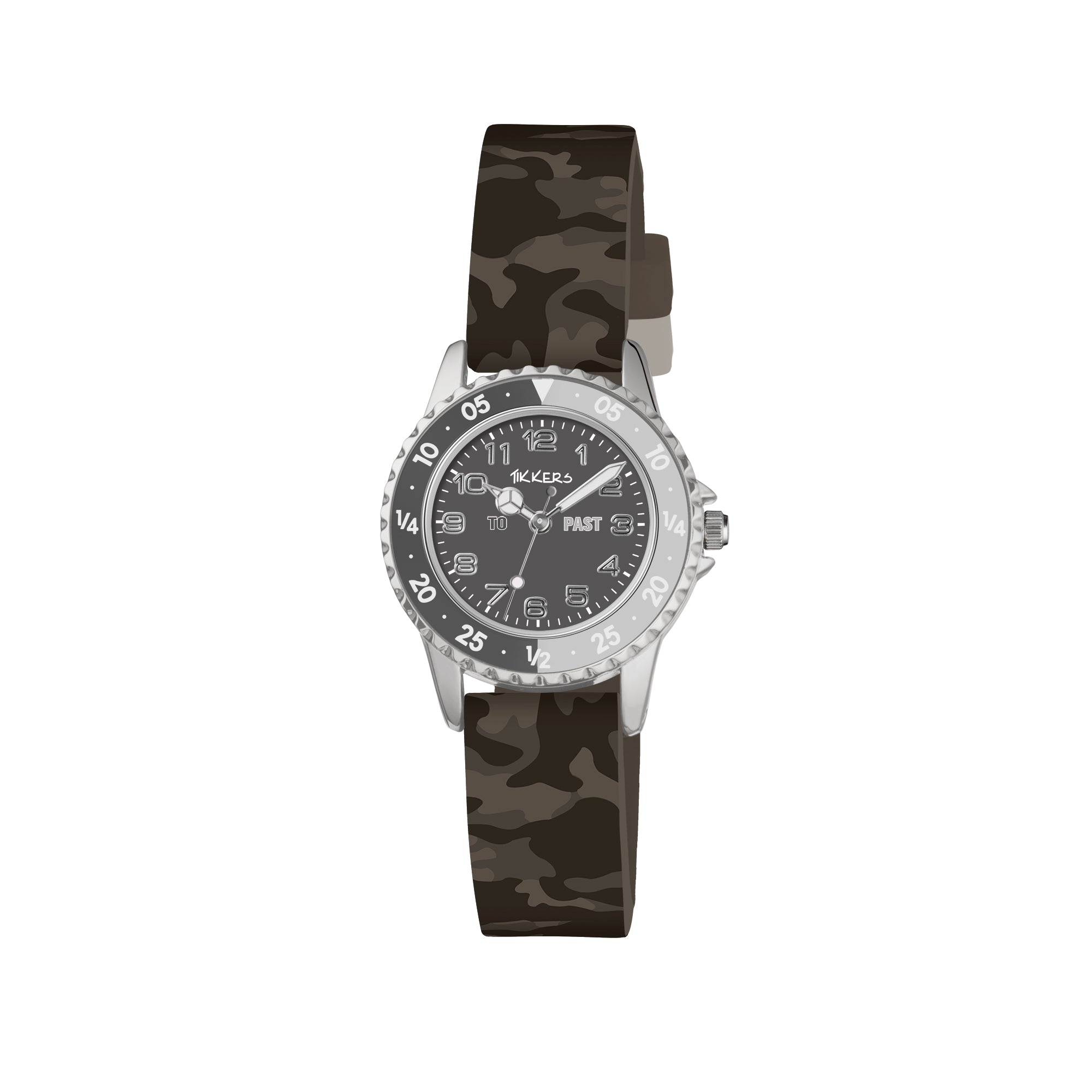 Tikkers Time Teacher Silicon Camouflage Watch TK0211