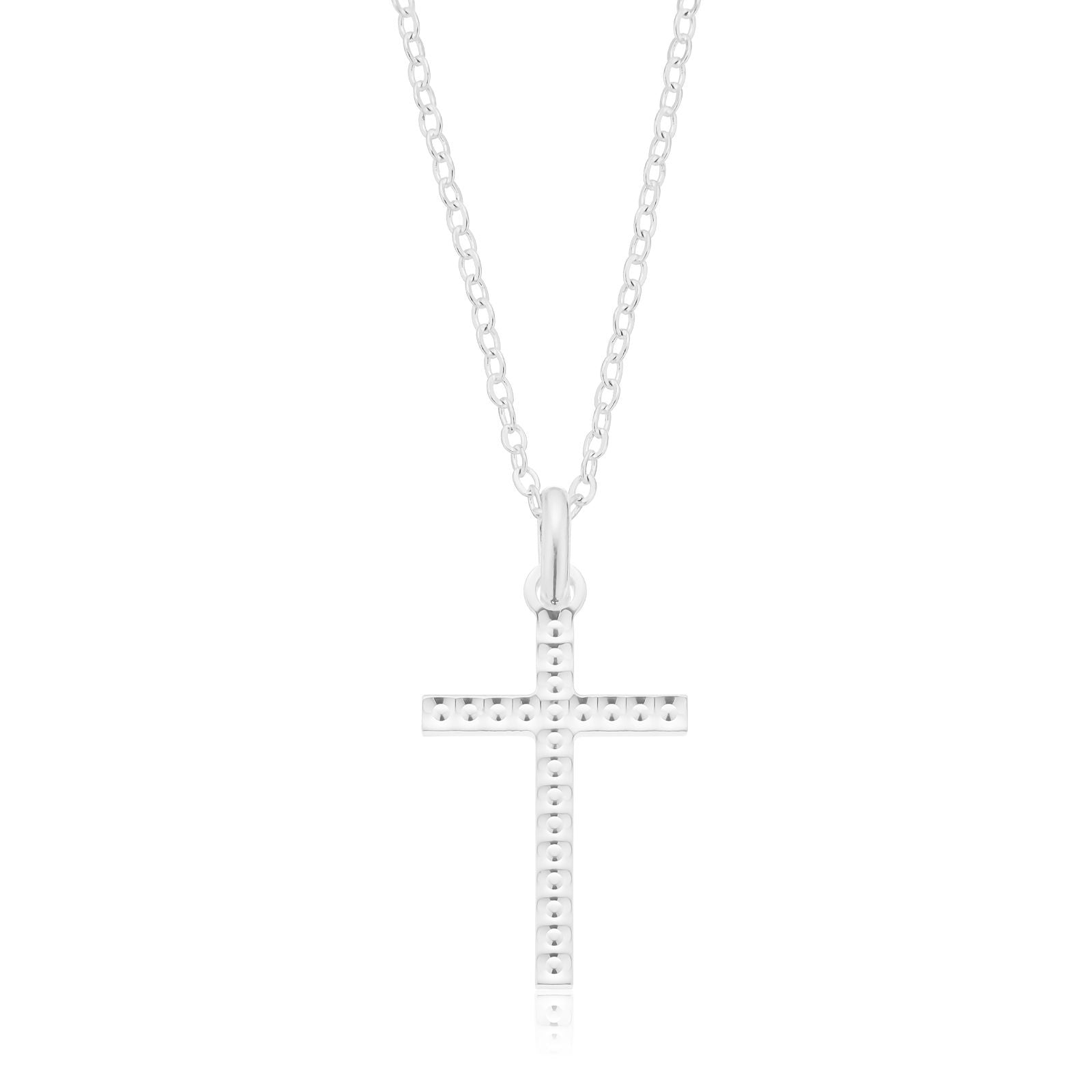 Sterling Silver 25x15mm Cross Pendant