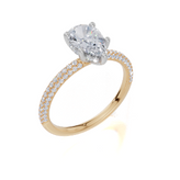 9ct Yellow Gold Pear Cut 1.37 Carat tw of  Diamonds Ring