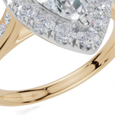 18ct Yellow Gold Pear Cut 1.63 Carat tw of Lab-Grown Diamonds Ring