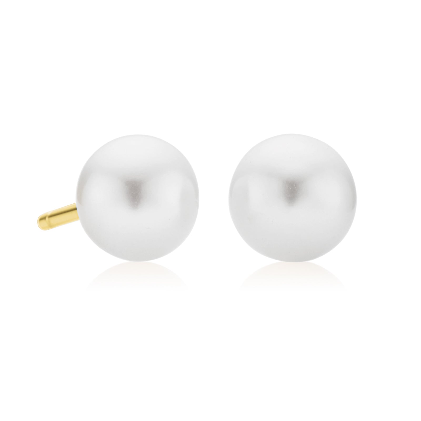 9ct Yellow Gold 5.5-6mm Freshwater Pearl Stud Earrings