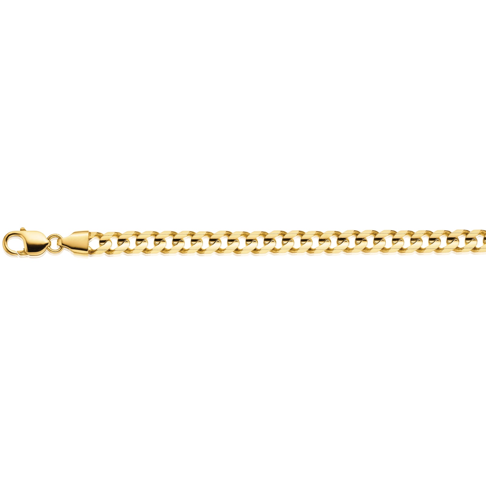 9ct Yellow Gold 23cm Curb Bracelet