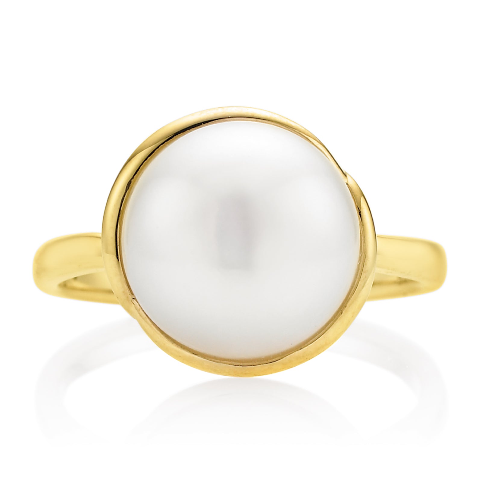 9ct Yellow Gold Freshwater Pearl Ring – Zamels