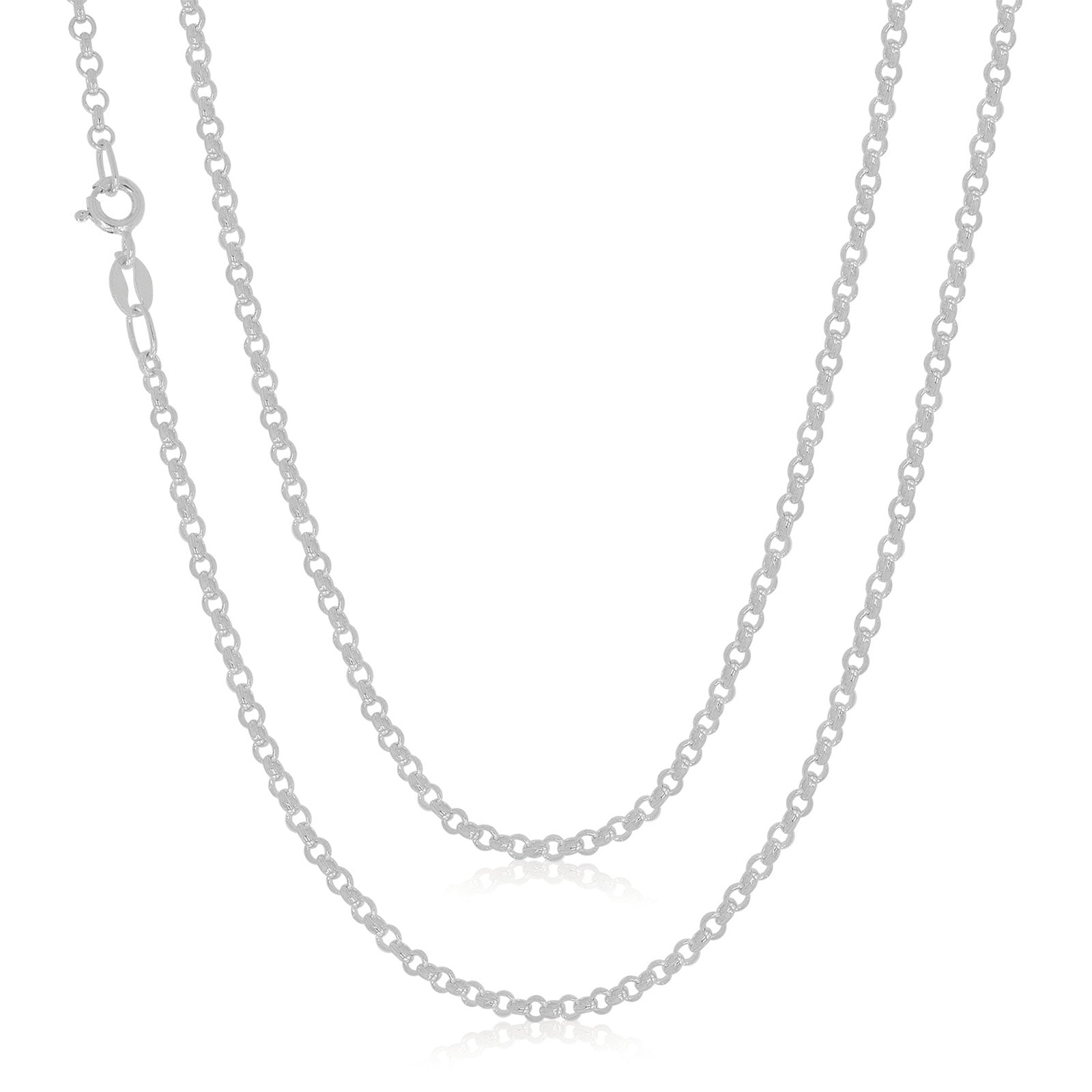 Sterling Silver 60-70cm Adjustable Belcher Chain