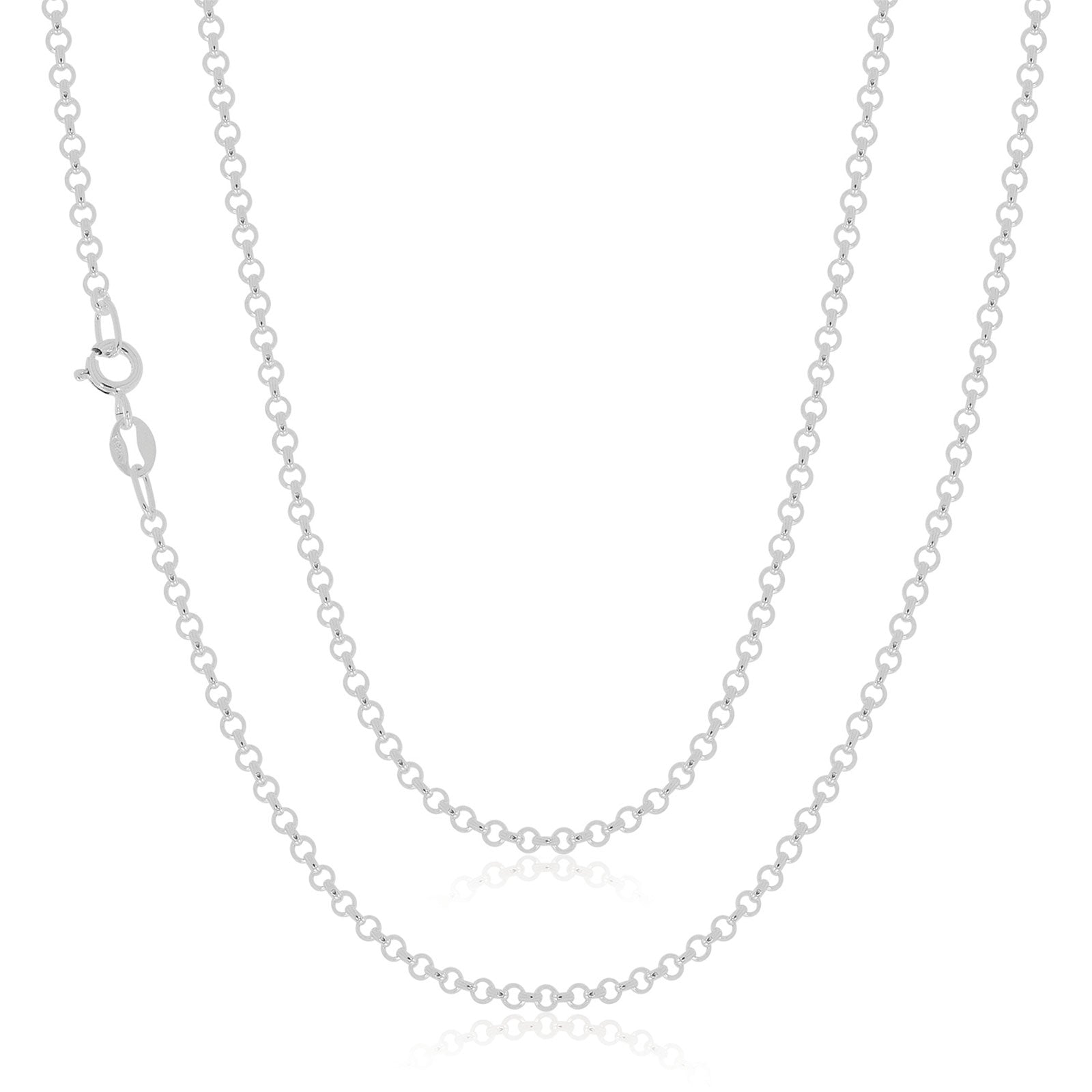 Sterling Silver 45cm Belcher Chain