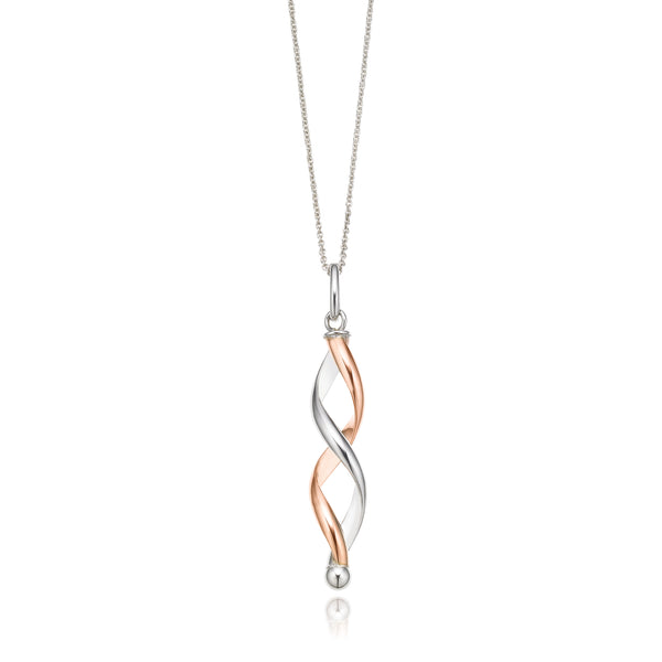 Good Silver & 10k rose gold necklace