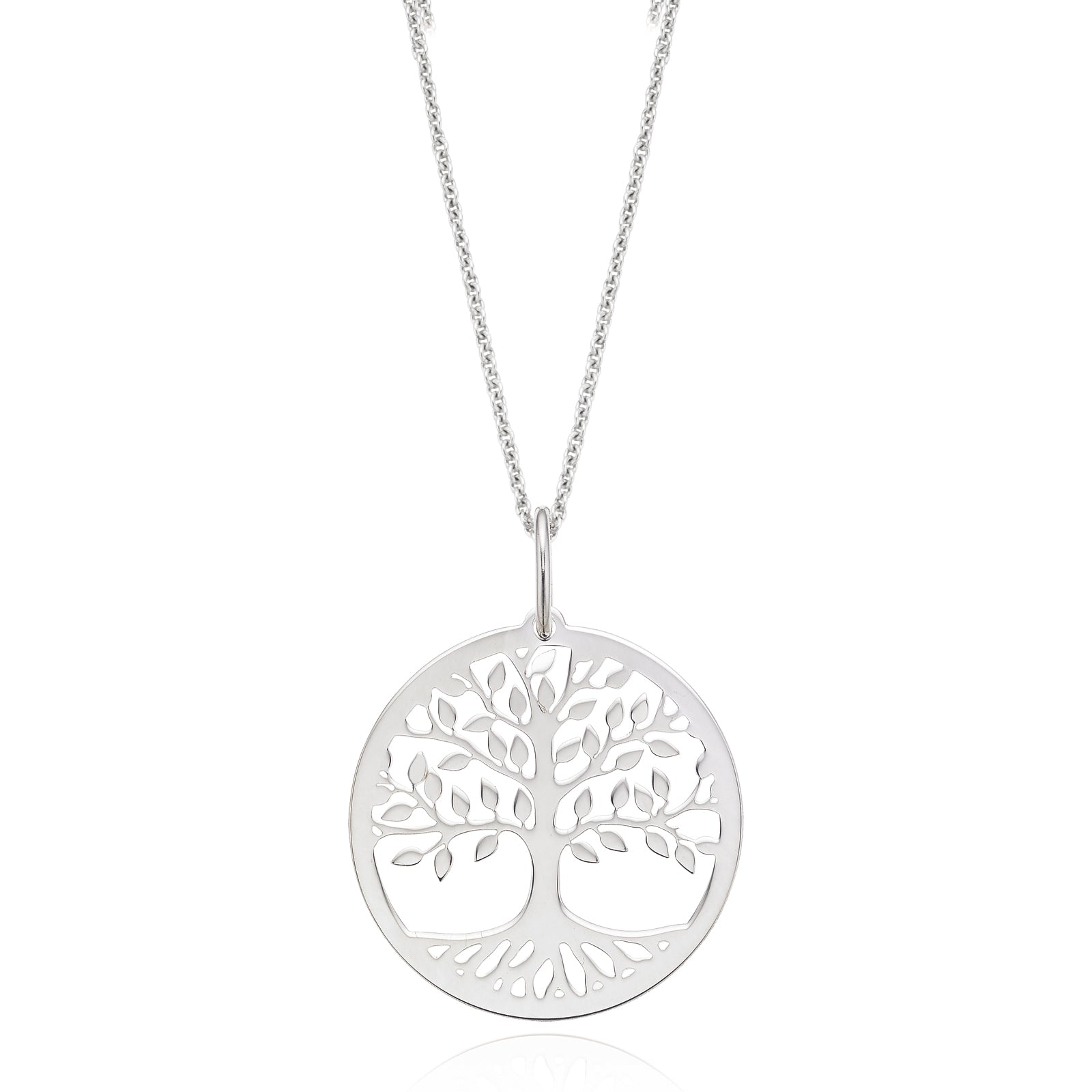 Sterling Silver Tree of Life Disc Pendant