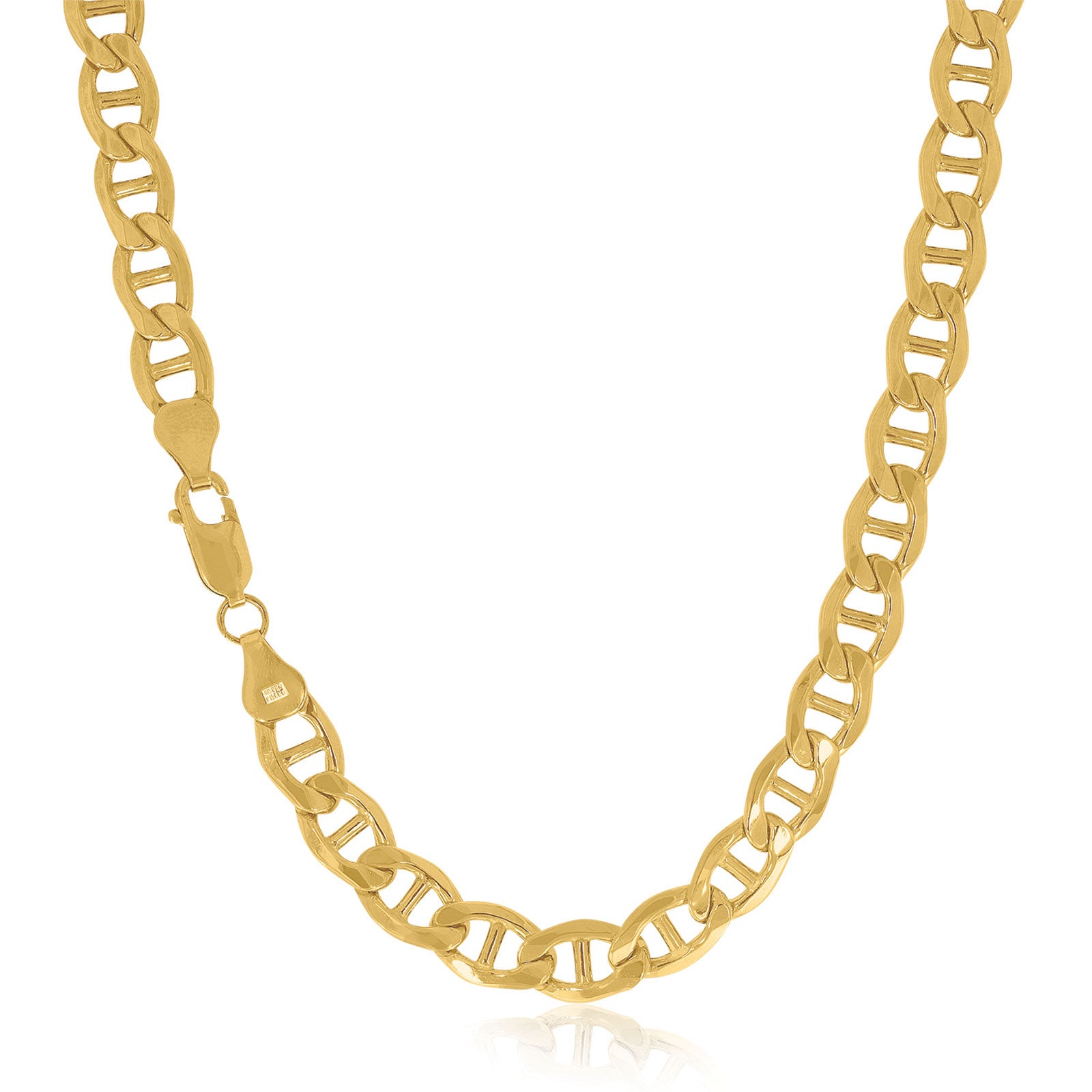 9ct Yellow Gold Silver Filled 50cm Anchor Chain