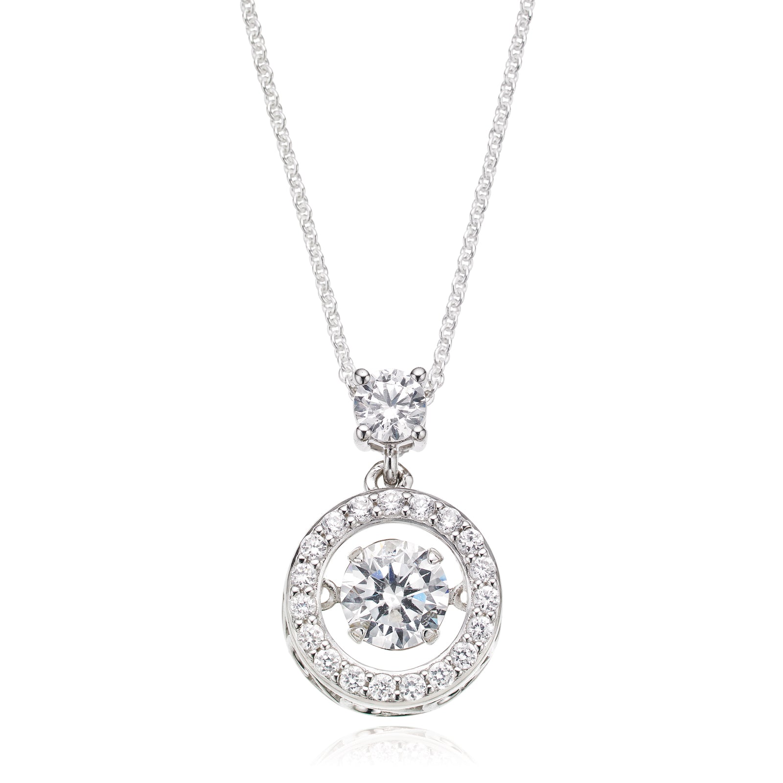 Sterling Silver Cubic Zirconia Pendant