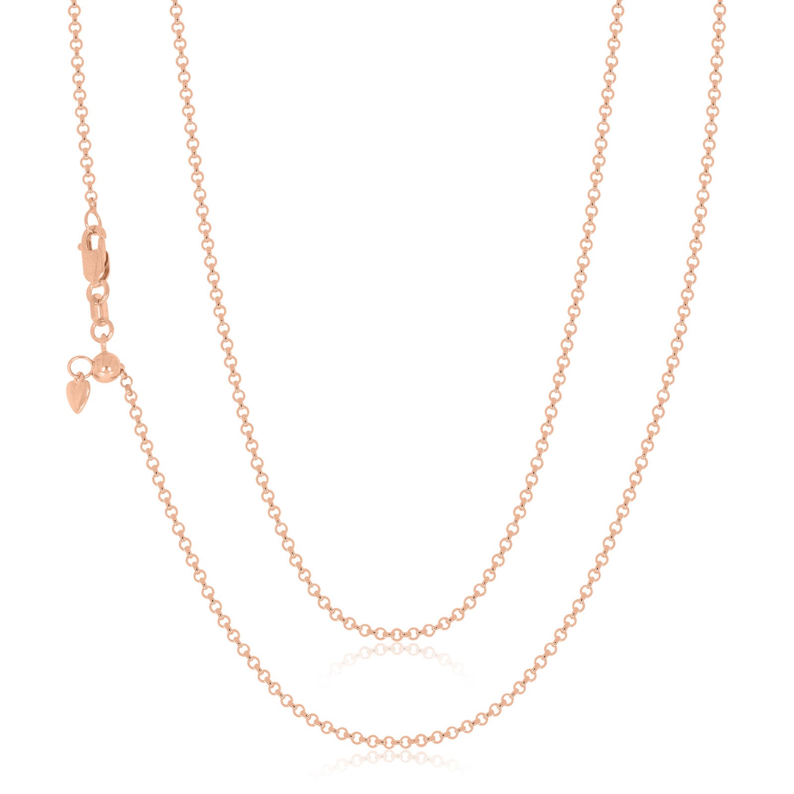 Rose gold belcher on sale chain necklace