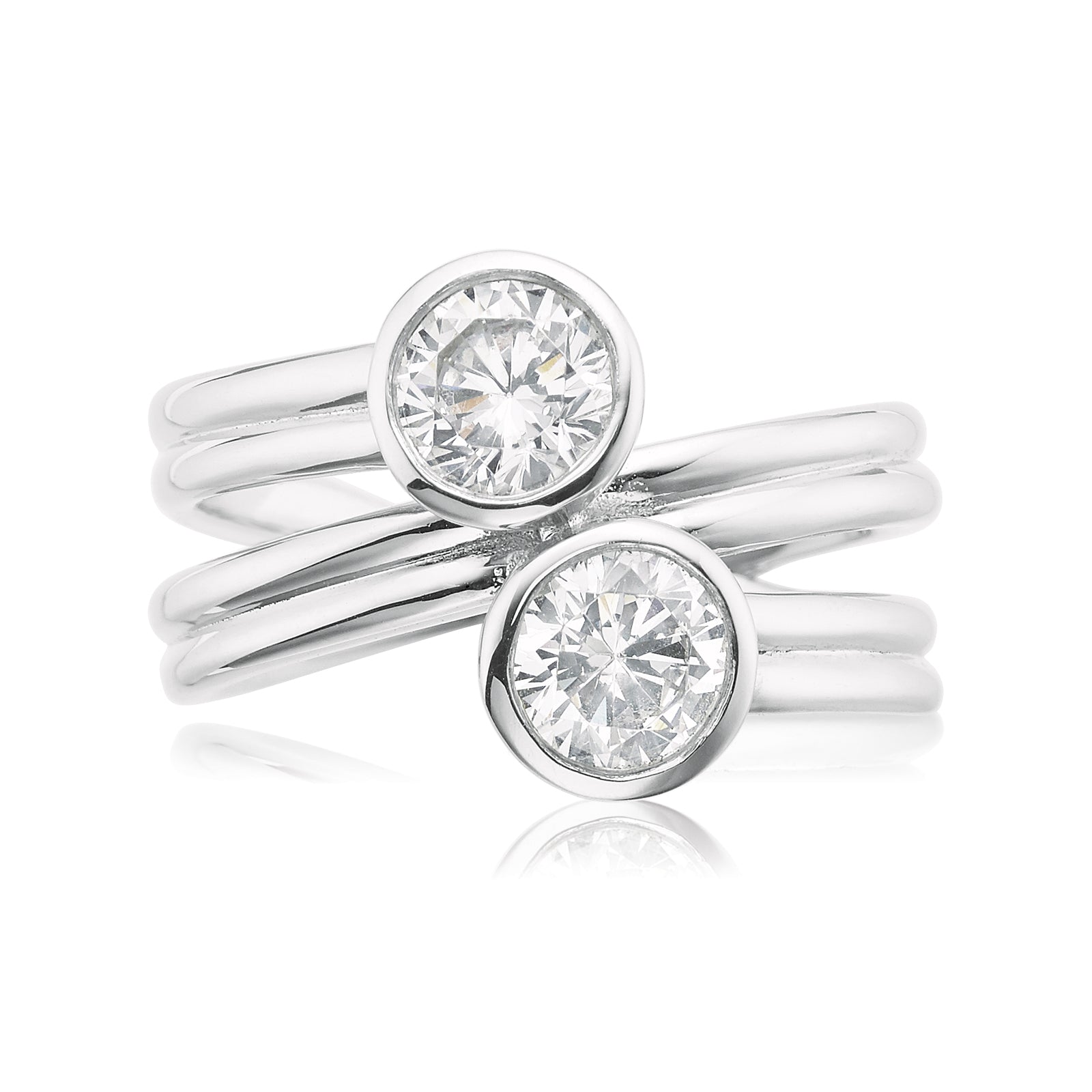 Sterling Silver Cubic Zirconia Ring