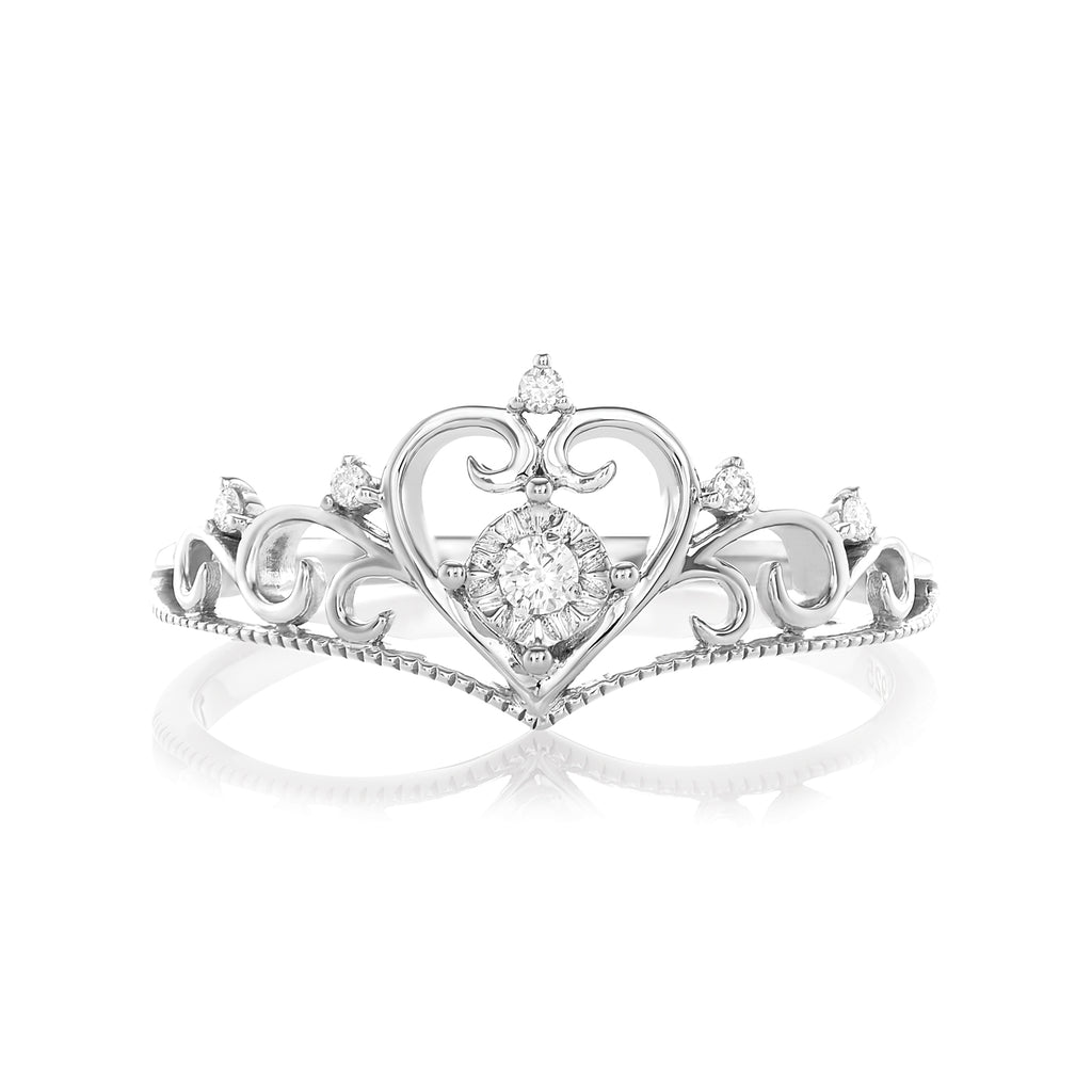 Heart tiara deals ring