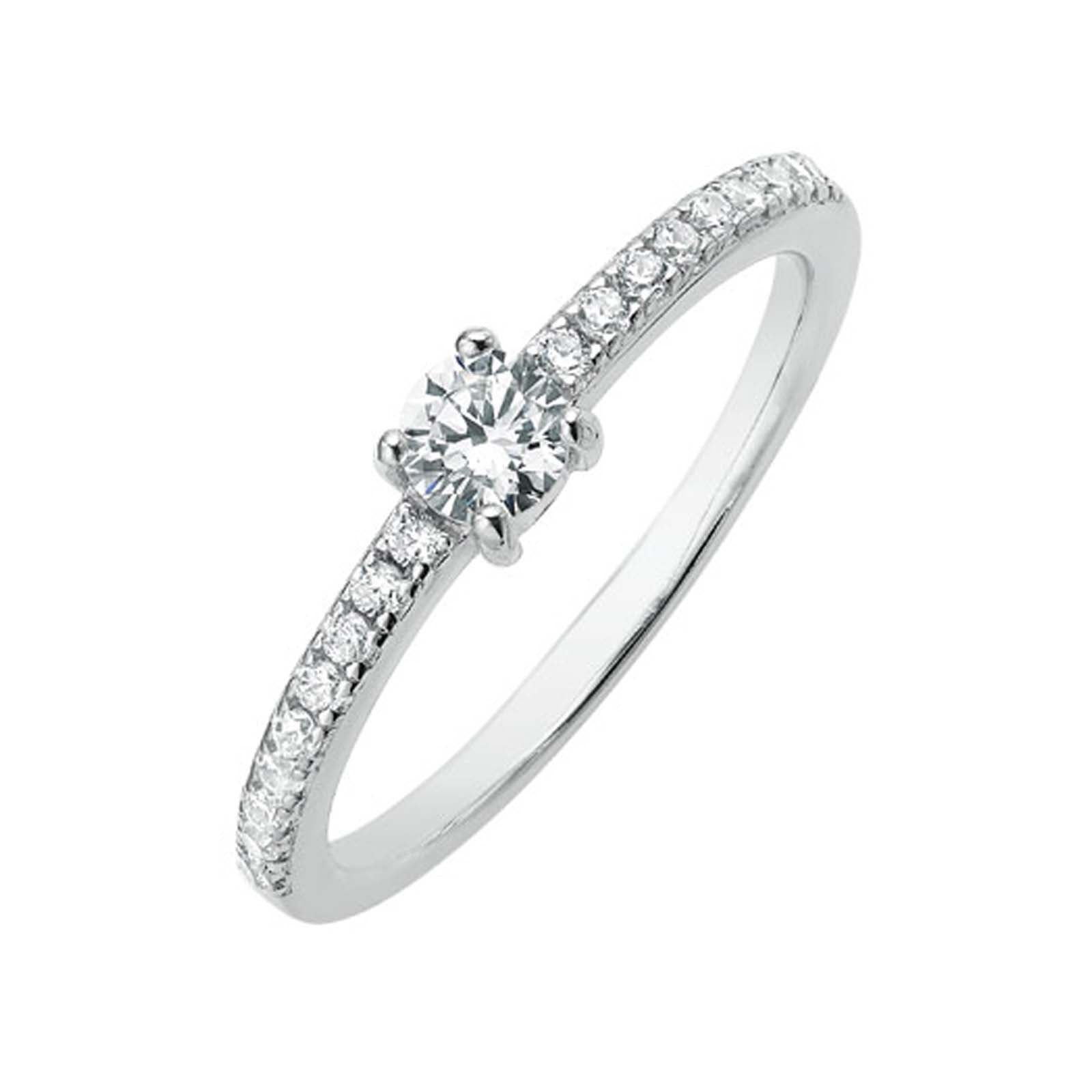 Sterling Silver Cubic Zirconia Stacker Ring