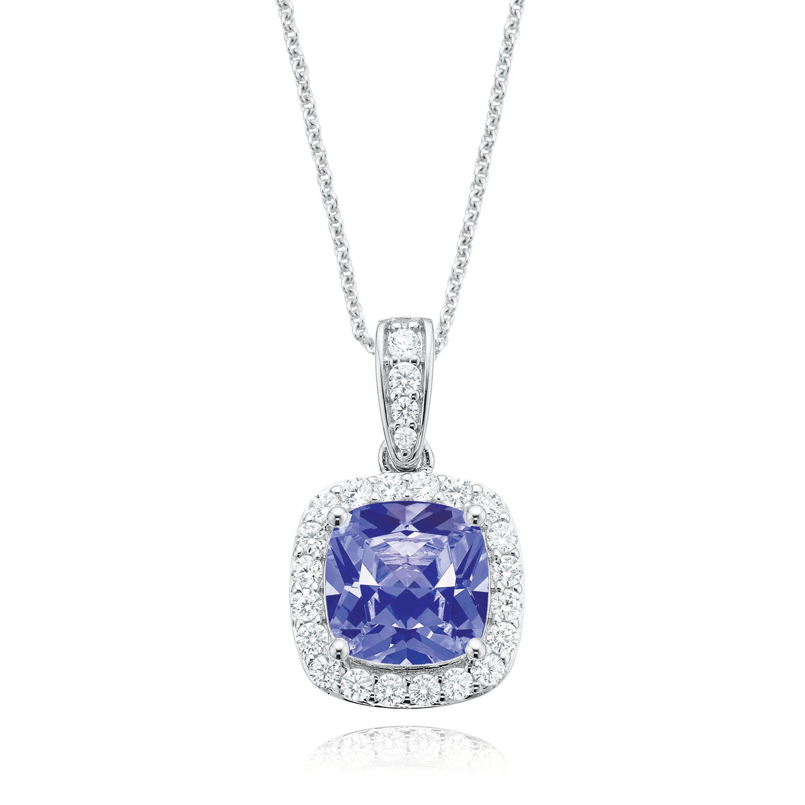 KISS Sterling Silver Cubic Zirconia Pendant