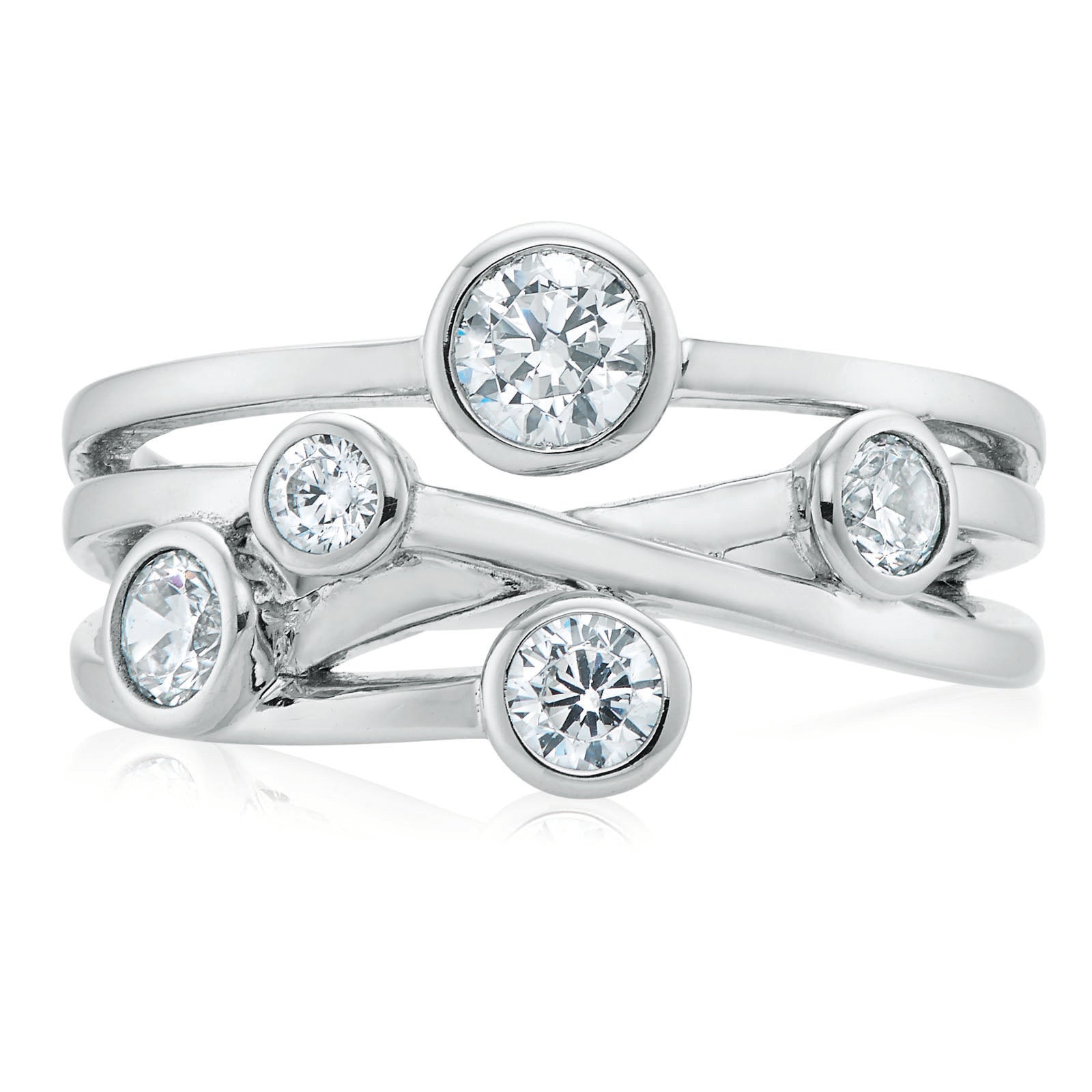 Sterling Silver Cubic Zirconia Ring