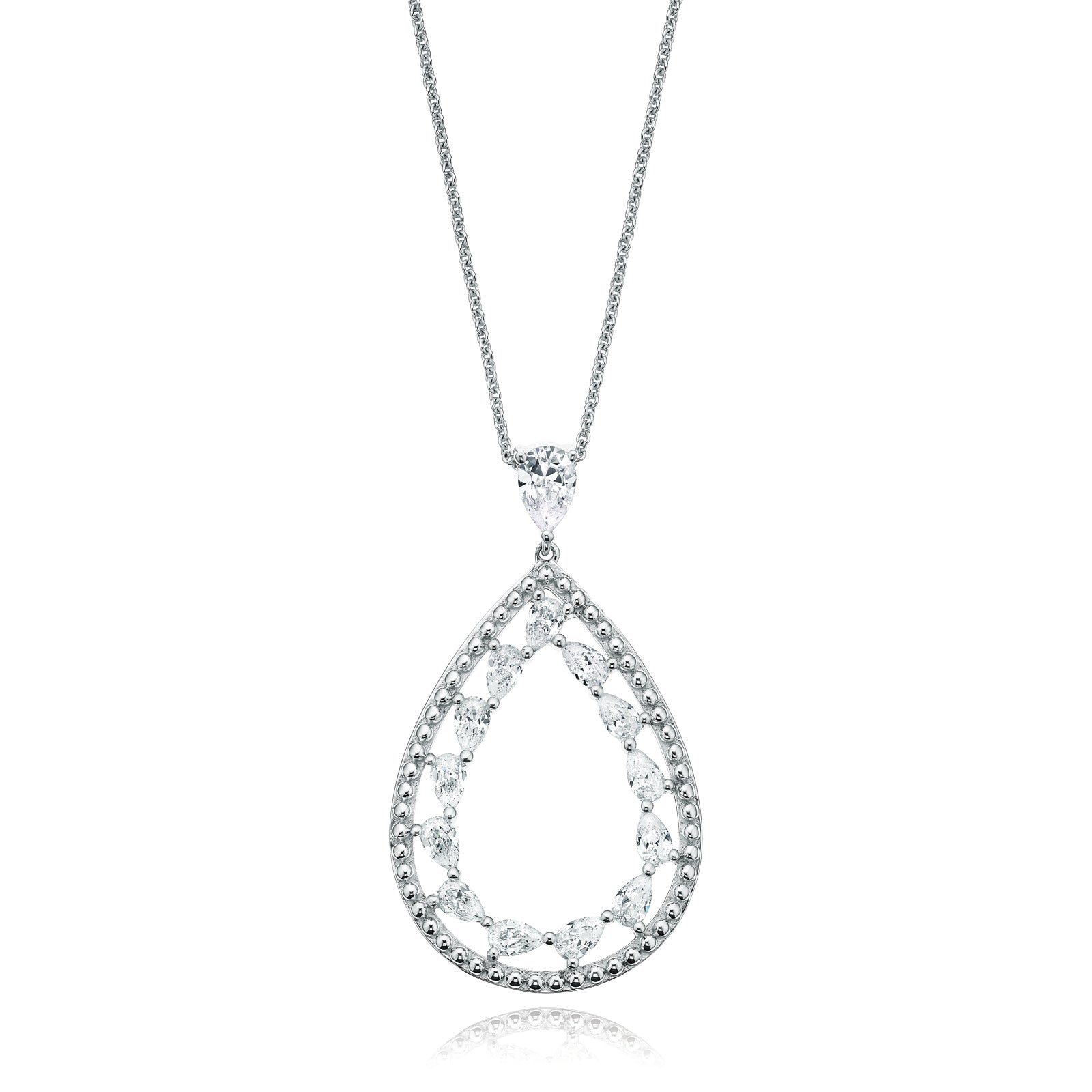 Sterling Silver Cubic Zirconia Pendant