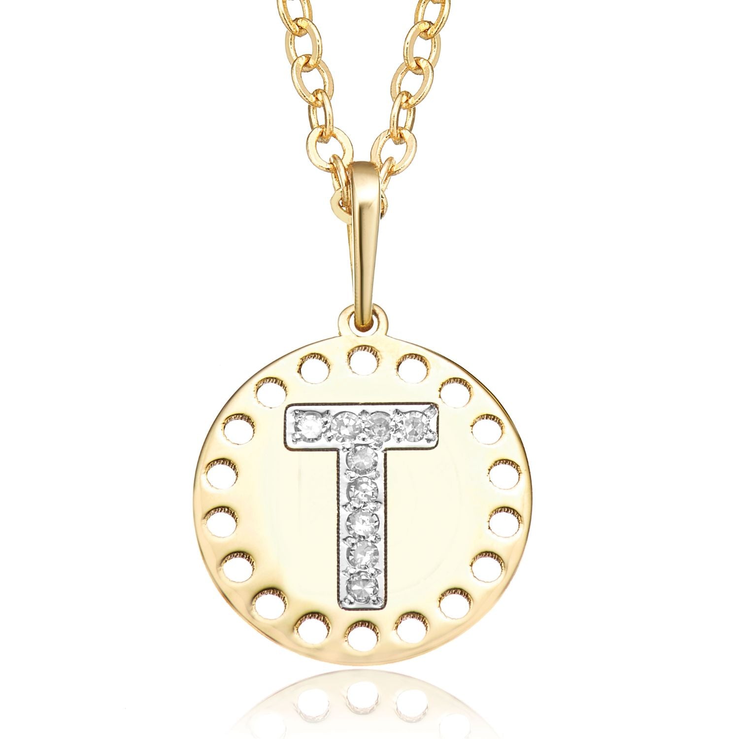 T deals diamond pendant