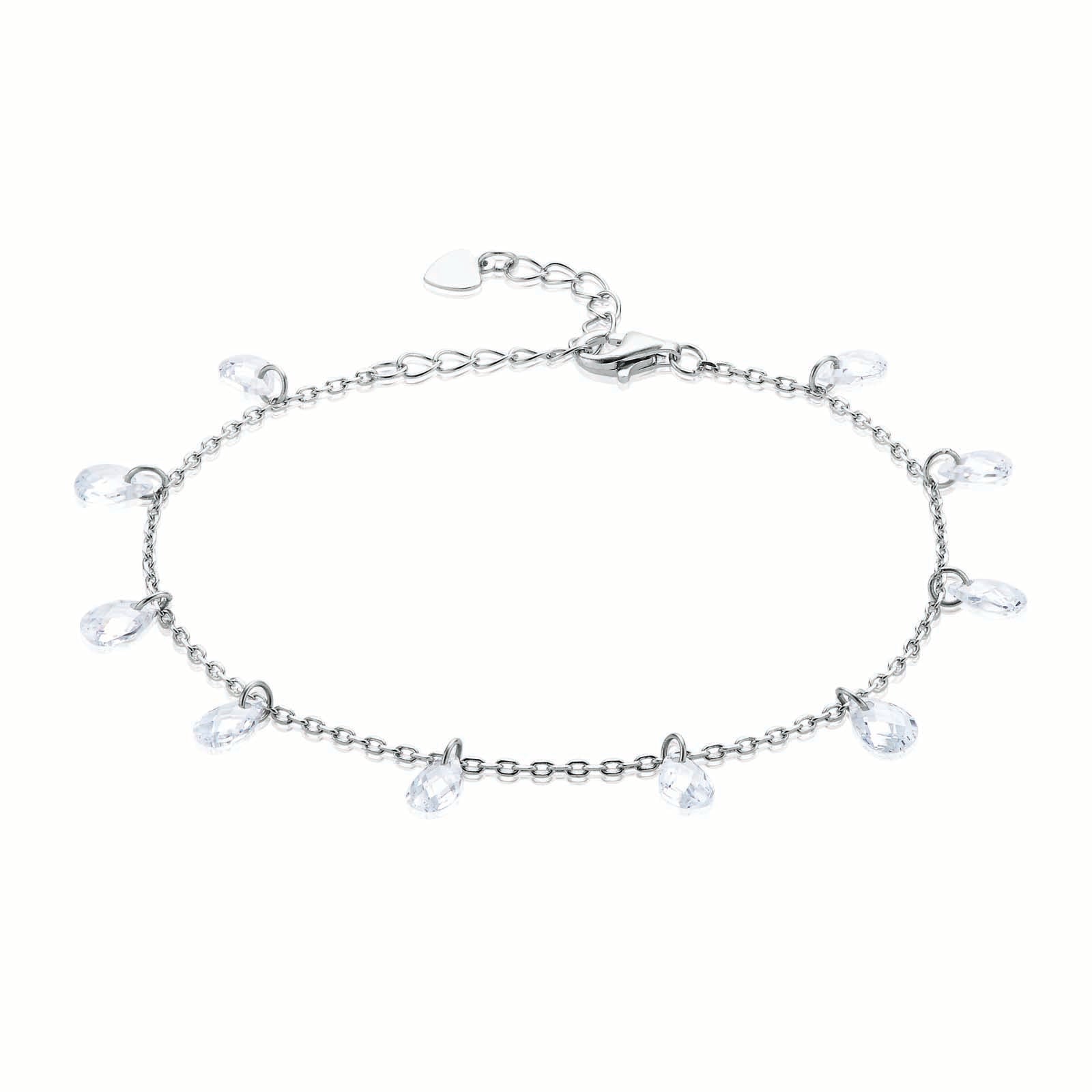 Sterling Silver Cubic Zirconia Bracelet