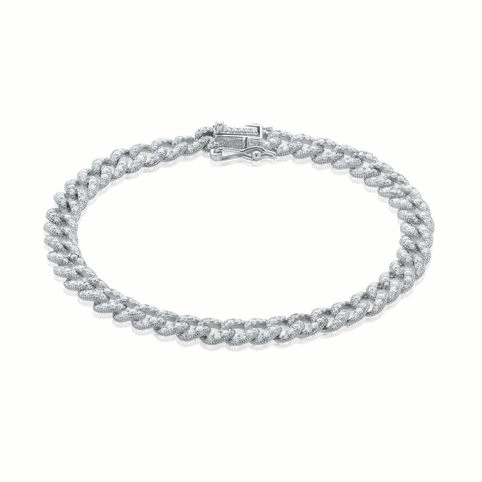 Sterling Silver Cubic Zirconia Bracelet