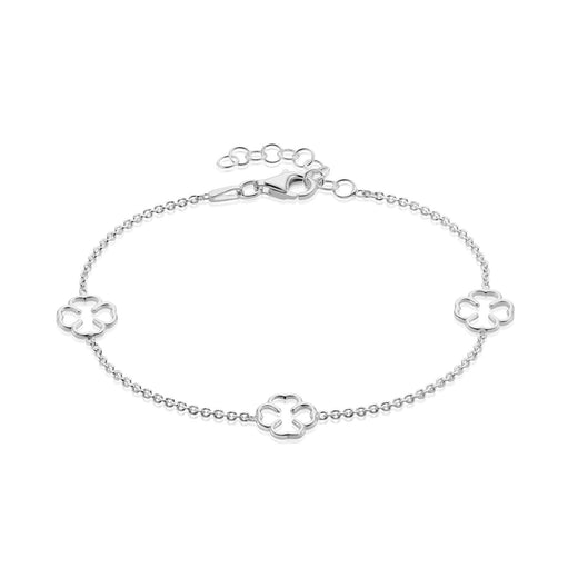 Alexandra Marks Jewelry Designer White Pearl Clover Bracelet