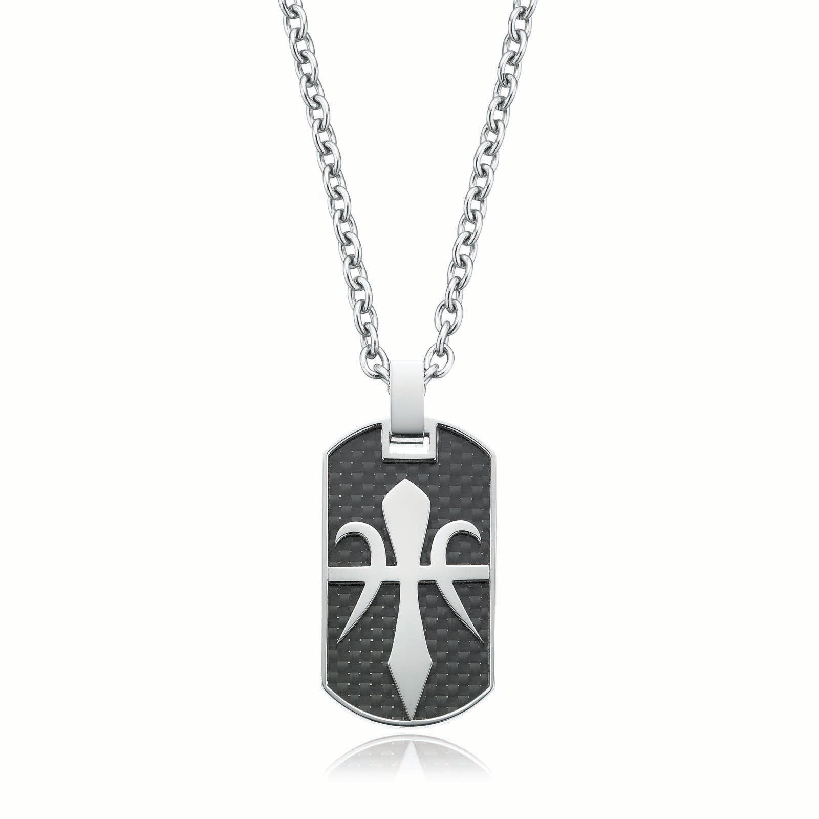 Tensity Stainless Steel Dog Tag Necklace