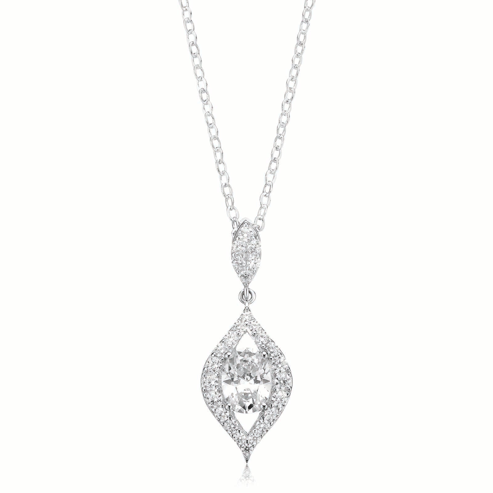 Sterling Silver Cubic Zirconia Pendant