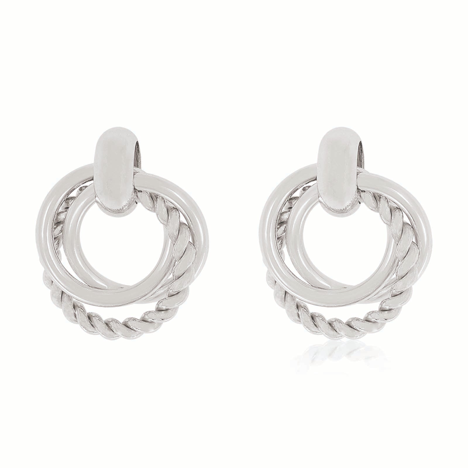 Sterling Silver Circle Stud Earrings – Zamels