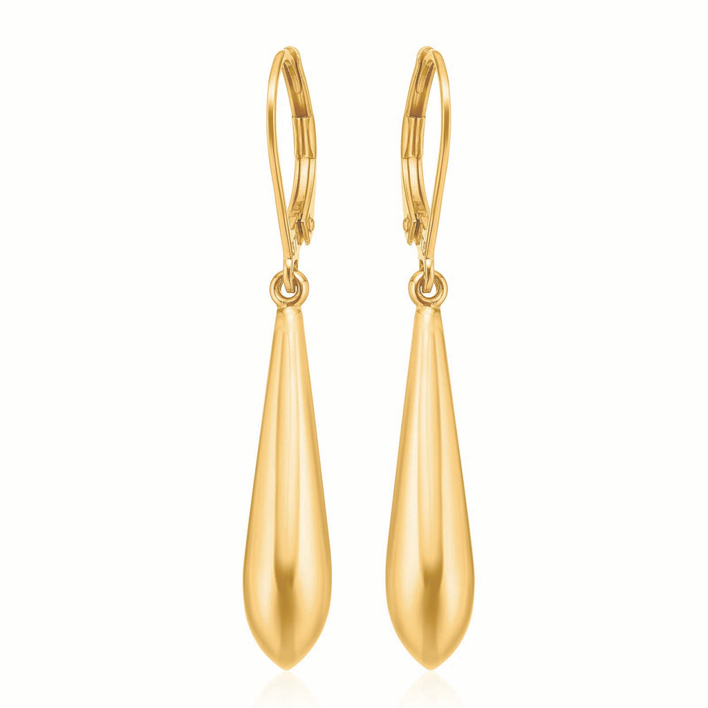 9ct Yellow Gold Drop Earrings – Zamels