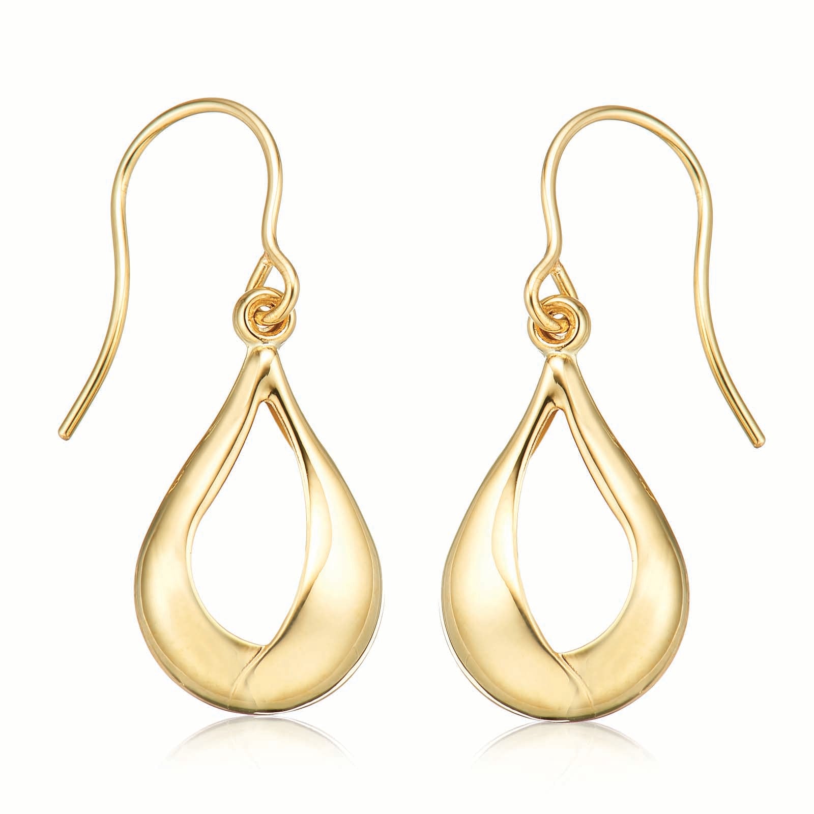 9ct Yellow Gold  Tear Drop Earrings