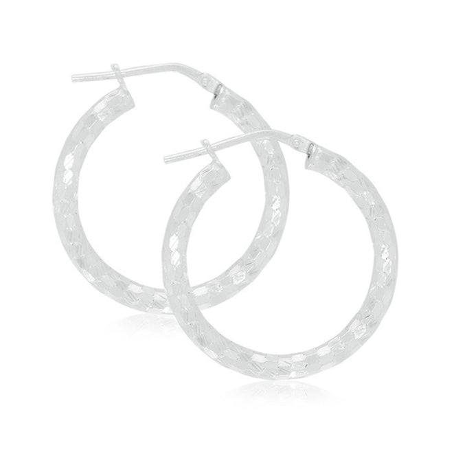 Sterling Silver 50x3mm Round Hoop Earrings – Zamels